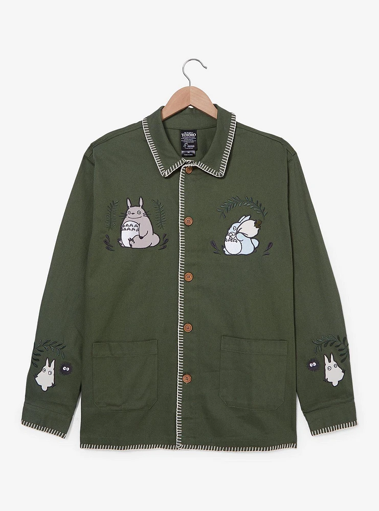 Our Universe Studio Ghibli My Neighbor Totoro Embroidered Sage Jacket — BoxLunch Exclusive