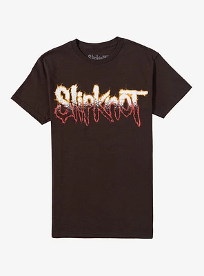 Slipknot Goat Skulls Brown Two-Sided Boyfriend Fit Girls T-Shirt