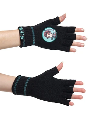 Demon Slayer: Kimetsu No Yaiba Tanjiro Fingerless Gloves