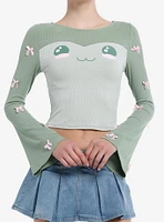 Sweet Society Chibi Frog & Bows Girls Long-Sleeve Top