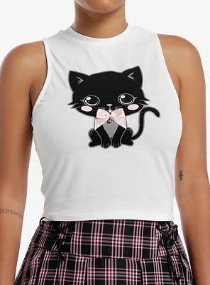 Sweet Society Black Cat Bow Girls Tank Top