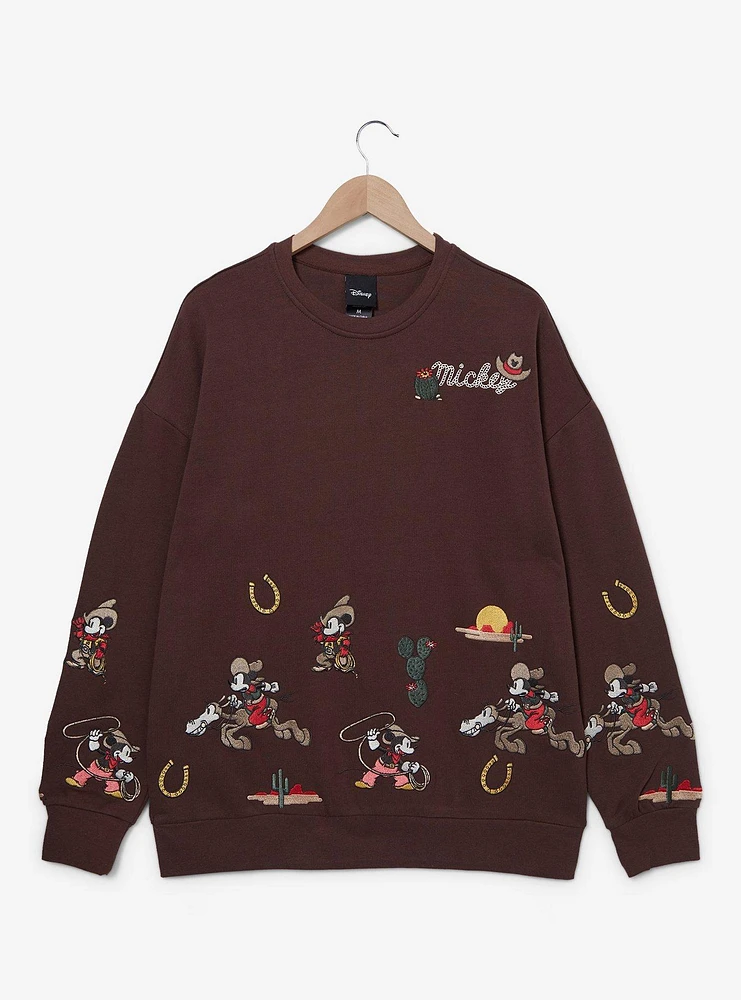 Disney Mickey Mouse Western Icons Crewneck - BoxLunch Exclusive