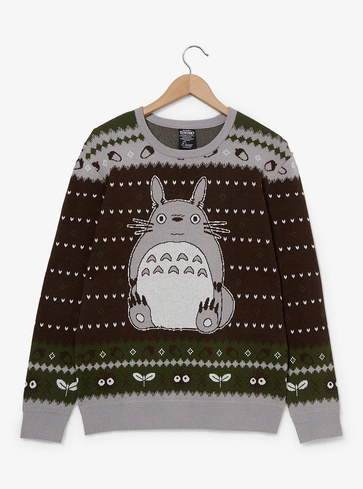 Our Universe Studio Ghibli My Neighbor Totoro Patterned Holiday Sweater - BoxLunch Exclusive