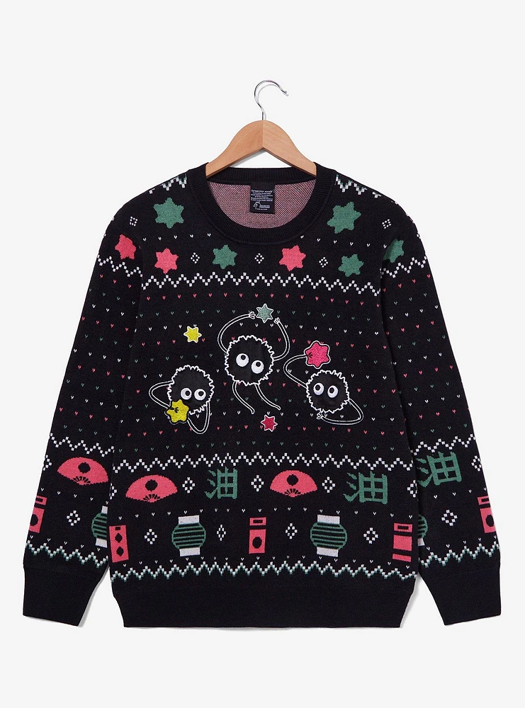 Studio Ghibli Spirited Away Soot Sprites Holiday Sweater