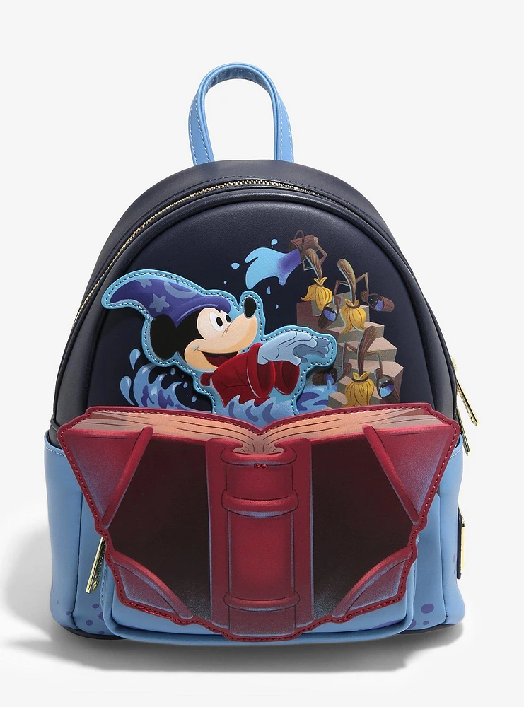 Loungefly Disney Fantasia Sorcerer's Apprentice Mickey Mouse Mini Backpack