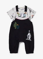 Disney The Nightmare Before Christmas Zero Western Infant T-Shirt & Overall Set