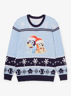 Bluey Bingo & Patterned Youth Holiday Sweater