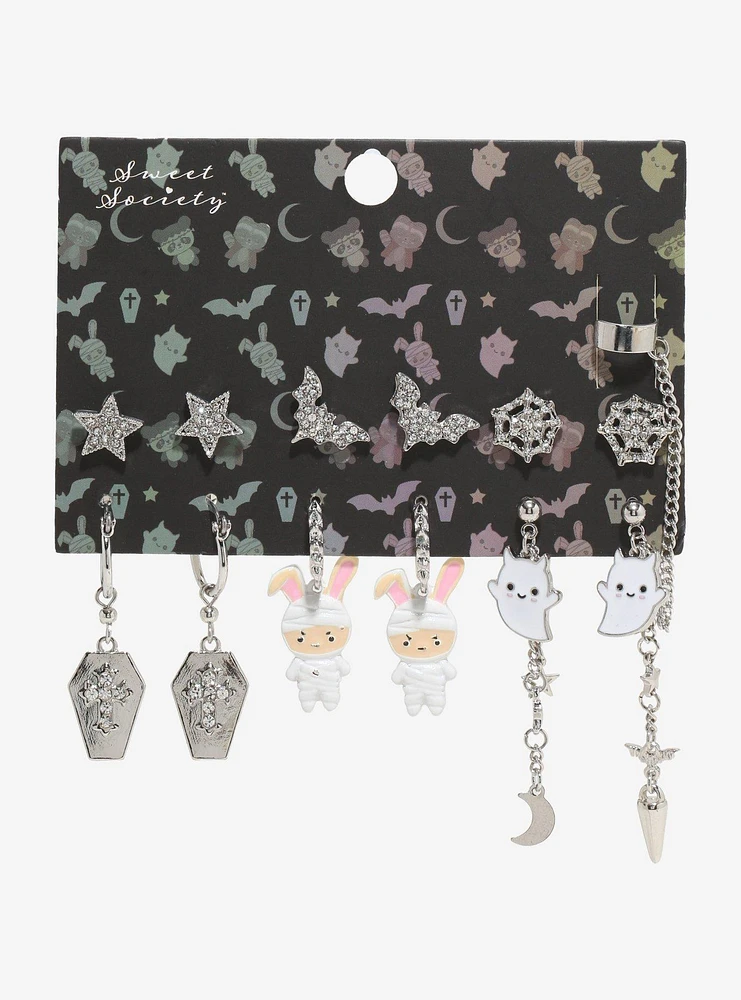 Sweet Society Mummy Bunny Ghost Earring Set