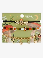 Thorn & Fable Ghost Mushroom Bracelet Set