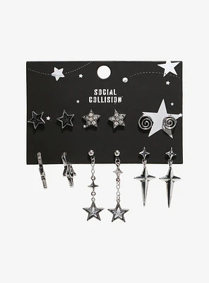 Social Collision Star Swirl Earring Set