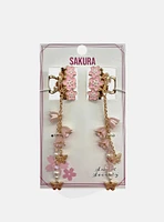 Sweet Society Sakura Butterfly Mini Claw Hair Clip Set