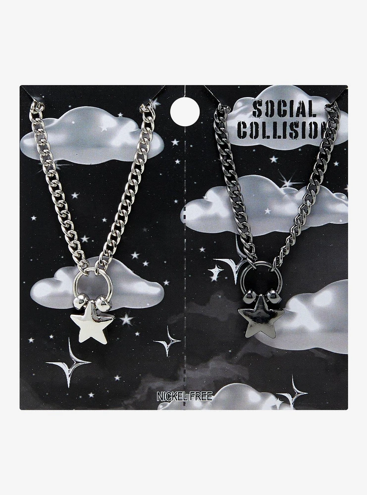 Social Collision Star Chain Best Friend Necklace Set