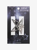 Social Collision Spiral Star Bling Claw Hair Clip