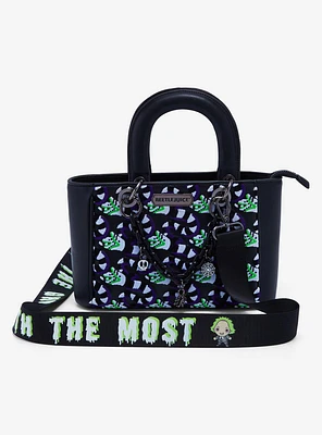 Beetlejuice Sandworm Allover Print Glow-in-the-Dark Crossbody Bag - BoxLunch Exclusive