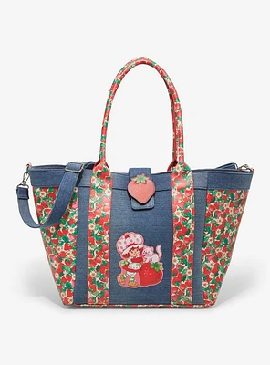 Strawberry Shortcake Denim Strawberries Tote Bag - BoxLunch Exclusive