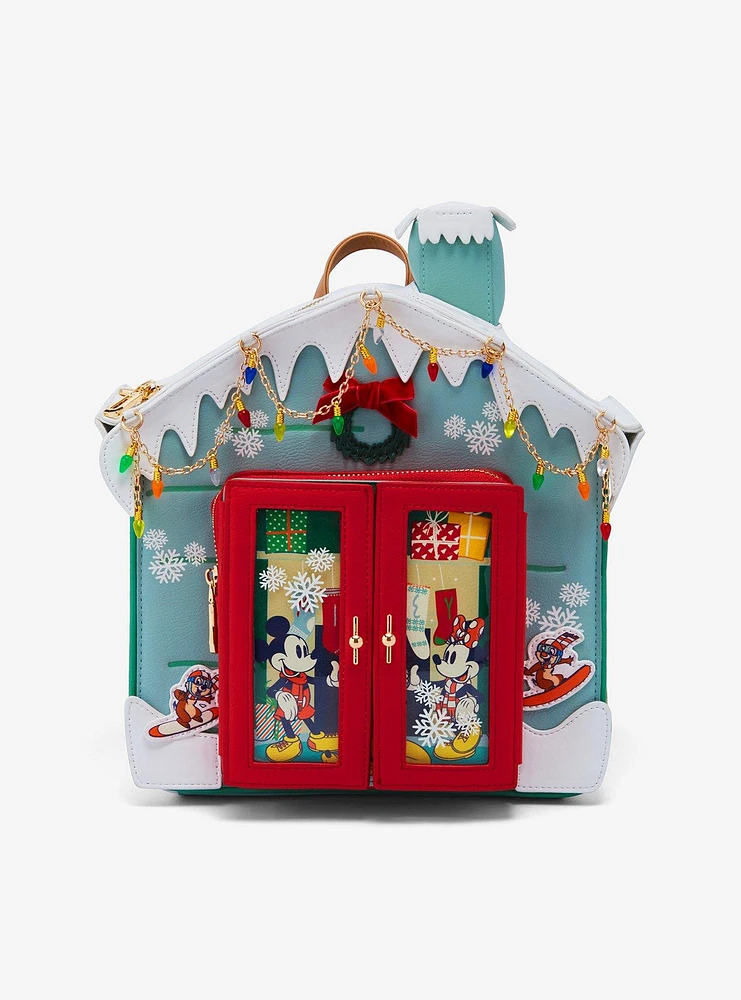 Disney Mickey Mouse and Friends Ski House Figural Mini Backpack - BoxLunch Exclusive