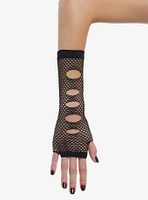 Cutout Fishnet Arm Warmers