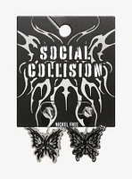 Social Collision Butterfly Spike Earrings