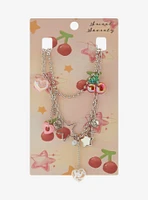 Sweet Society Cherry Heart Star Layered Necklace