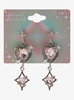 Sweet Society Heart Star Gem Drop Earrings