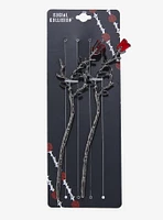 Social Collision Rose Branch Hair Stick Set