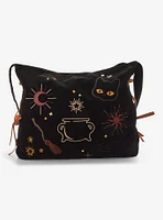 Her Universe Disney Hocus Pocus Icons Velvet Embroidered Crossbody Bag