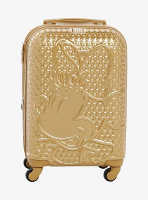 Ful Disney Minnie Mouse Gold Textured Hard Shell Luggage