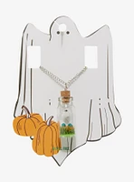 Ghost Pumpkin Bottle Necklace