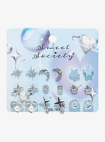 Sweet Society Blue Star Celestial Stud Earring Set