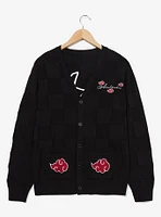 Naruto Shippuden Akatsuki Cloud Checkered Cardigan — BoxLunch Exclusive