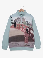 Studio Ghibli Spirited Away Chihiro & No-Face Scenic Quarter-Zip Sweatshirt - BoxLunch Exclusive