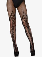 Art Deco Crochet Tights