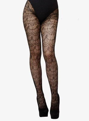 Fan Crochet Tights