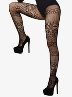 Detailed Crochet Tights