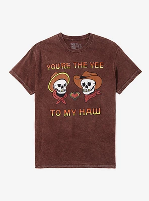 Yee To My Haw Skull T-Shirt By Trash Eater Design