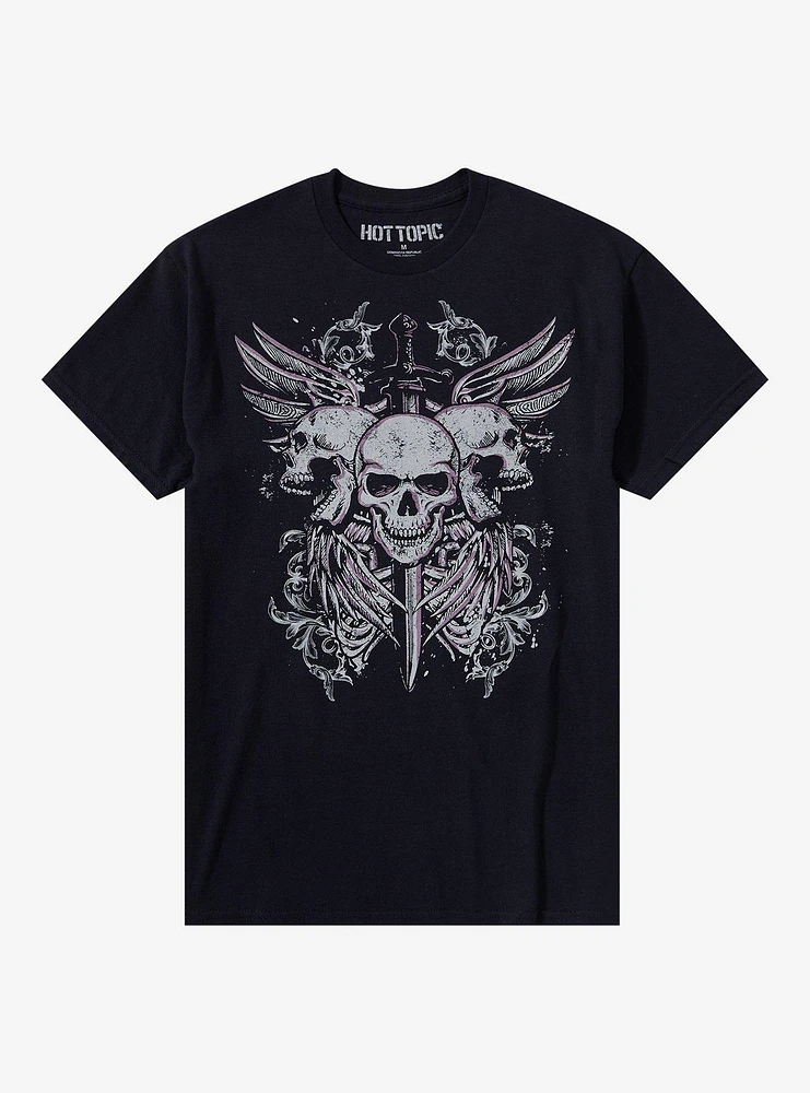 Fallen Swordsmen Skulls T-Shirt