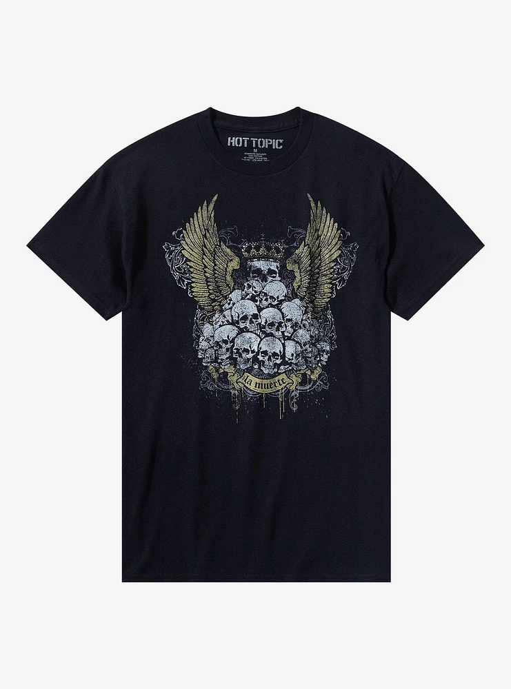 La Muerte Skulls Wings T-Shirt