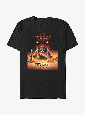 Star Wars Episode I: The Phantom Menace 25th Anniversary Poster T-Shirt