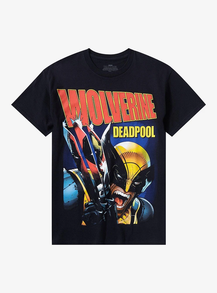 Marvel Wolverine & Deadpool Jumbo Graphic T-Shirt