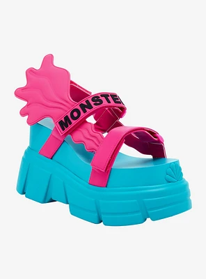 Monster High X YRU Lagoona Strappy Chunky Sandals