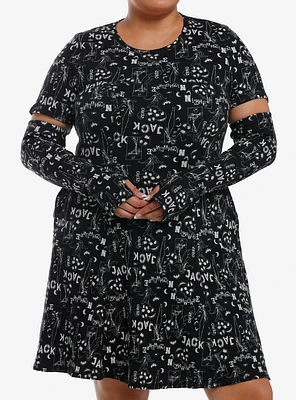 Her Universe The Nightmare Before Christmas Arm Warmer Thermal Dress Plus