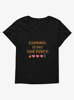 Gaming Is My Therapy Girls T-Shirt Plus