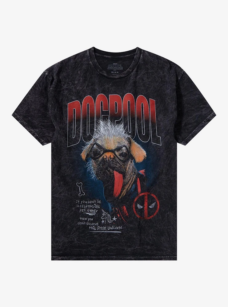 Marvel Deadpool & Wolverine Dogpool Mineral Wash T-Shirt