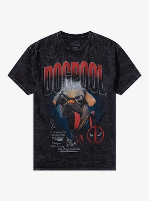 Marvel Deadpool & Wolverine Dogpool Mineral Wash T-Shirt