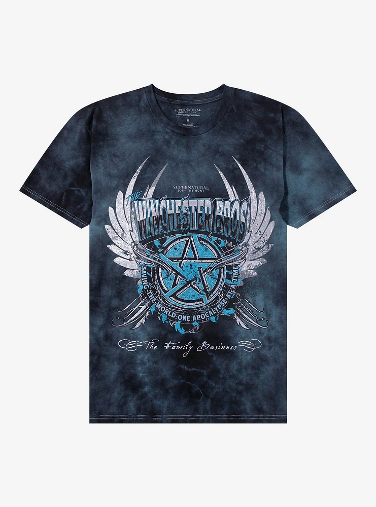 Supernatural Winchester Bros. Wings Tie-Dye T-Shirt