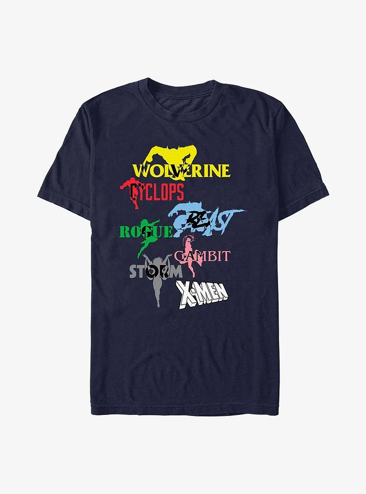 X-Men Hero List T-Shirt