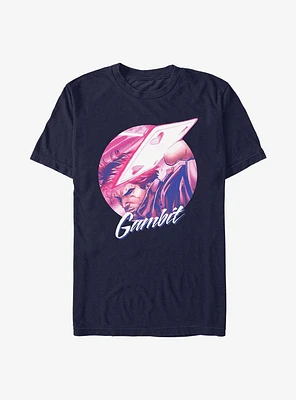 X-Men Gambit Retro Circle T-Shirt