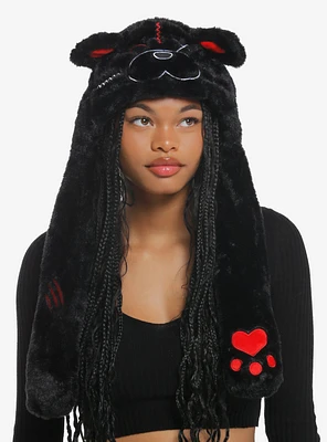 Horror Bear Tassel Beanie With Moveable Ears