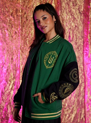 Wicked Emerald City Girls Oversized Varsity Jacket