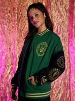 Wicked Emerald City Girls Oversized Varsity Jacket